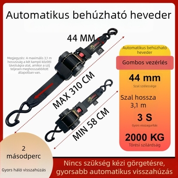 Személyre szabható poliészter autó- és motorkerékpár rögzítő szalag, mozgáshoz és rögzítéshez