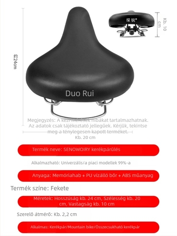 Sharp vízálló kerékpárnyereg PU párnával, magas elasztikus ütéscsillapítással hegyi kerékpárokhoz
