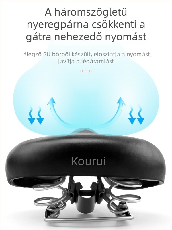 Sharp vízálló kerékpárnyereg PU párnával, magas elasztikus ütéscsillapítással hegyi kerékpárokhoz