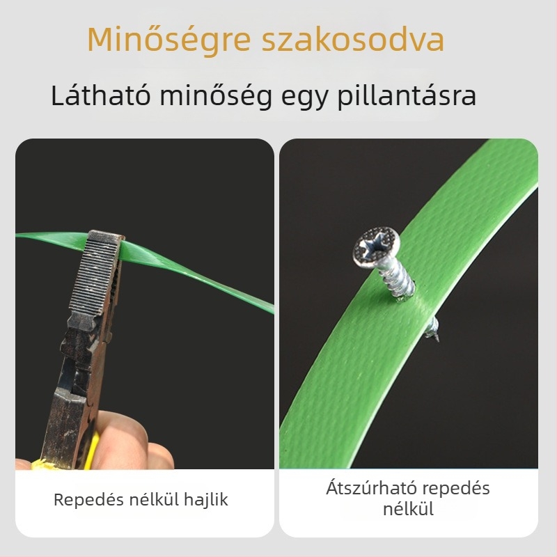 Műanyag- és acélcsomagoló pántok, Zöld PET forrasztó heveder, Kézi 1608 kötőpántok