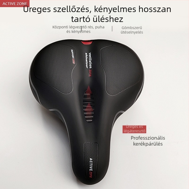 Hanli 188 Kerékpárnyereg párna valódi bőrből, ultra puha és kényelmes, univerzális nyeregfedél országúti és MTB kerékpárokhoz, fényvisszaverő elemekkel