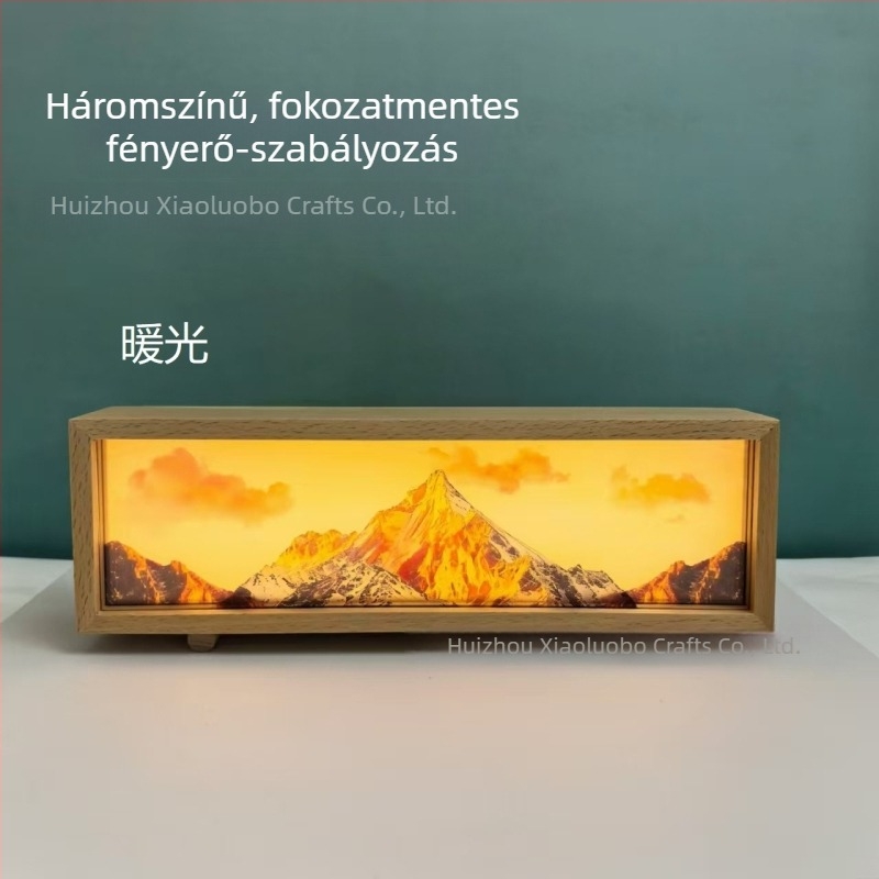 Új, kreatív 3D-s újratölthető éjszakai fény érintéses vezérléssel és lépésmentes fényerő-szabályozással, dekoratív hálószobai lámpa