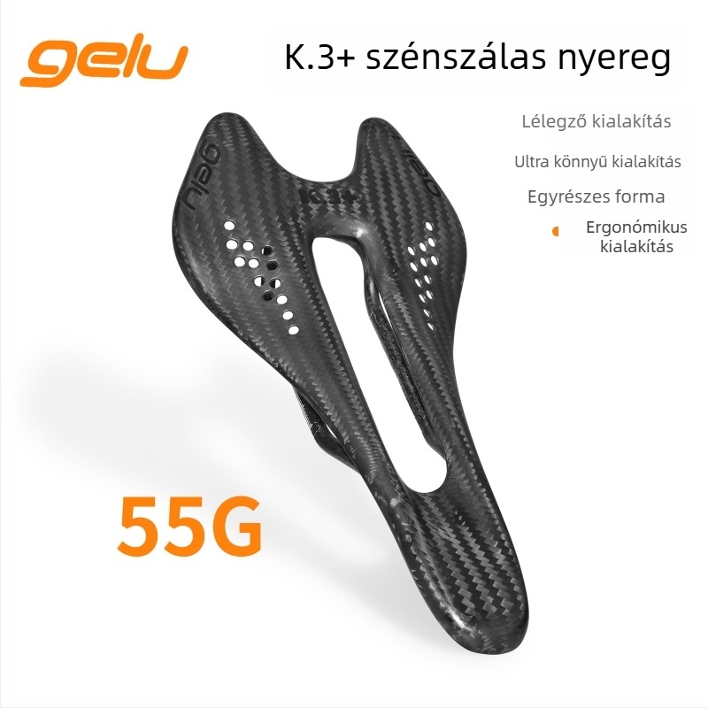 Gelu K.3+ kerékpárnyereg, szénszálas alap