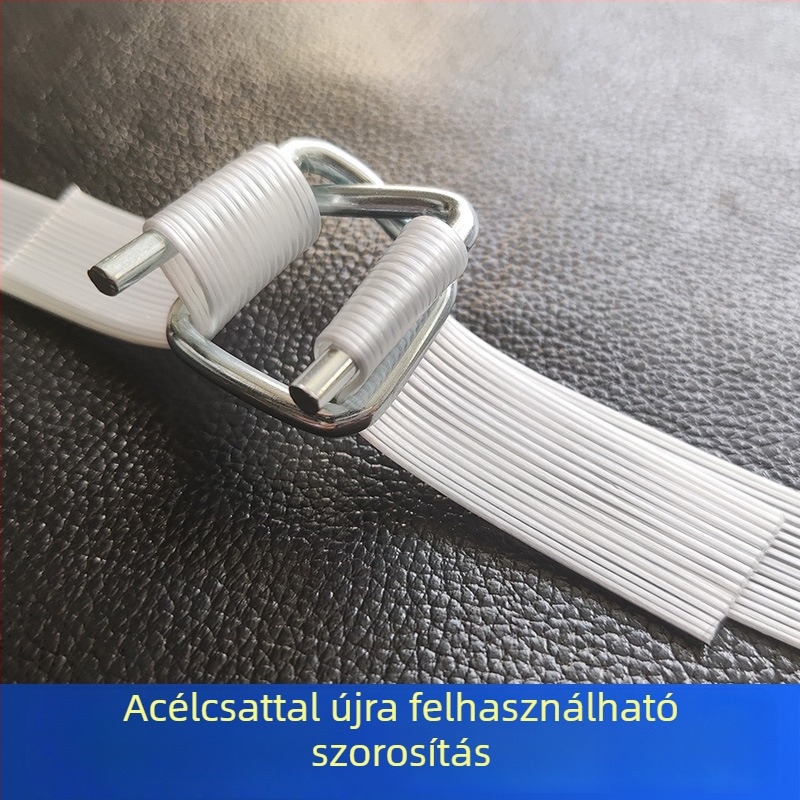 Poliészter rostból készült csomagoló szalag, kézzel készített