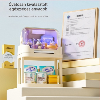 Bébi cumisüveg tároló doboz, PP műanyag, 60 L kapacitás, a rendezéshez, modern letisztult stílus