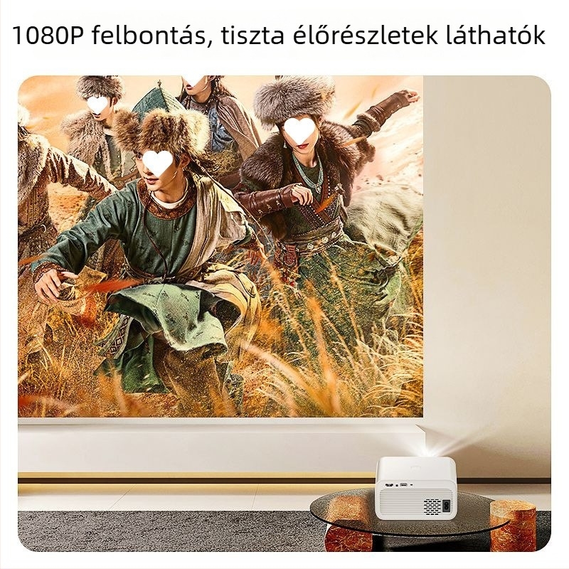 Full HD 1080p otthoni mozi projektor hálószoba és kollégium számára