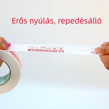 Youli figyelmeztető csomagoló szalag, átlátszó BOPP, 60U, dobozok lezárására, ragasztó