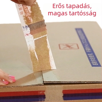 Youli figyelmeztető csomagoló szalag, átlátszó BOPP, 60U, dobozok lezárására, ragasztó
