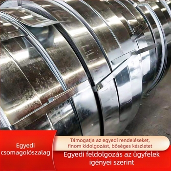 Q235 Magas szilárdságú kék bevonatú vas heveder csomagoláshoz, 12/16/19/25 mm
