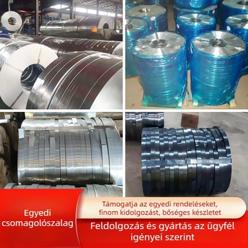 Q235 Magas szilárdságú kék bevonatú vas heveder csomagoláshoz, 12/16/19/25 mm