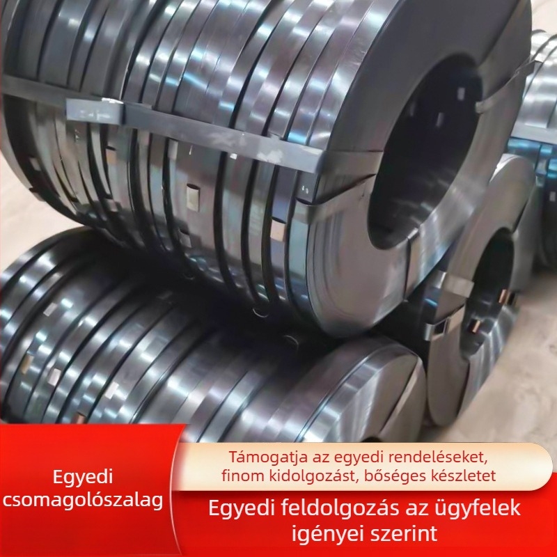 Q235 Magas szilárdságú kék bevonatú vas heveder csomagoláshoz, 12/16/19/25 mm