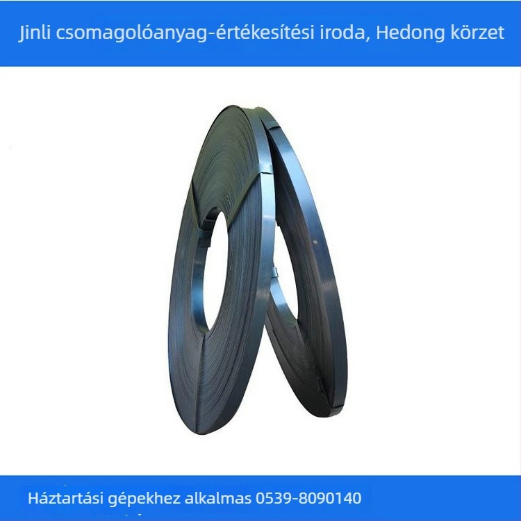 Kézzel készített kék temperált acél csomagoló szalag, 16/19/32 mm