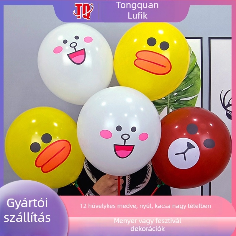 Latex kerek játékballon utcai standhoz — logó nélkül
