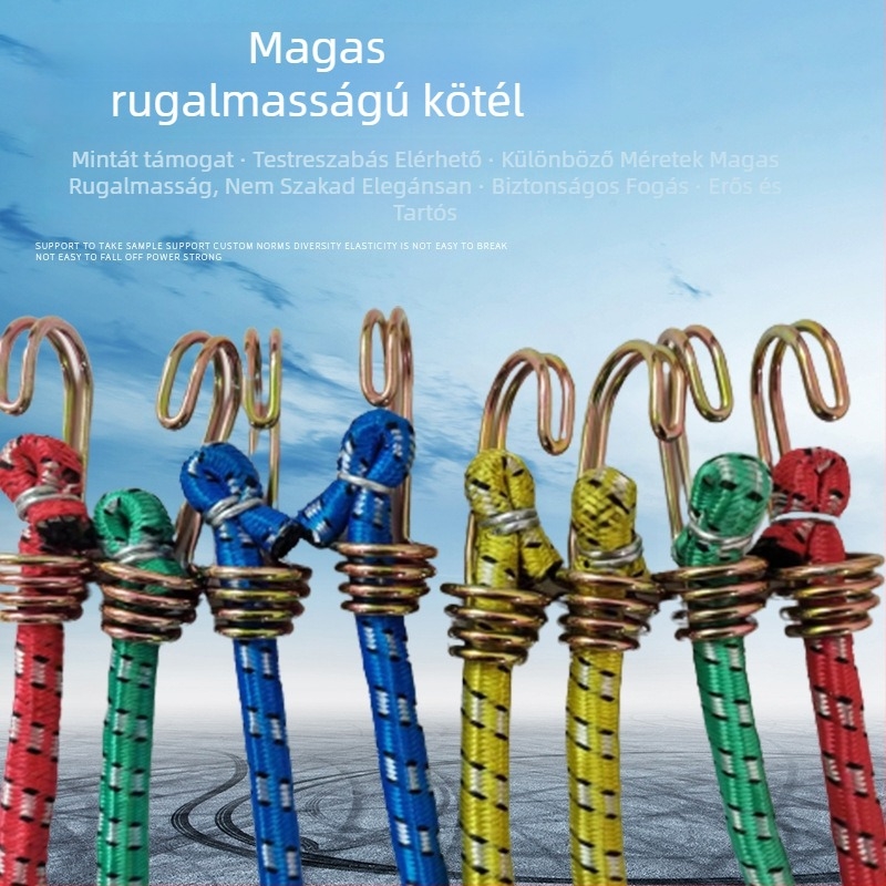 Motorkerékpár csomagtartó kötél Longding | magas rugalmasságú latex vagy gumi, teherbírás 40