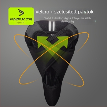 Hegyi kerékpárnyereg fedél – szilikon gél párnázás habbal, Velcro zárás, All-inclusive modell