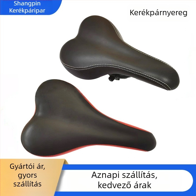 MTB nyereg - műbőr, illeszkedik hegyi kerékpárokhoz