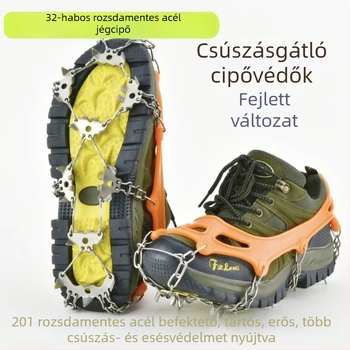 Strength Factory 19 fogú jégvas cipővédők hegymászáshoz, poliészter kivitel