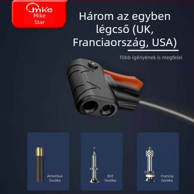 Elektromos légpumpa — univerzális kerékpárokhoz, autókhoz és kosárlabdához; magas nyomású, márka Strong merchants