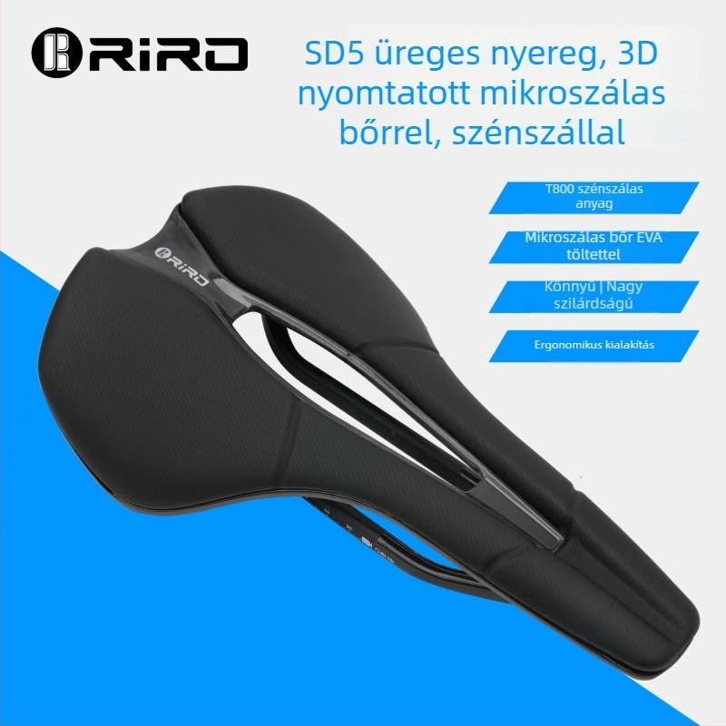 Riro karbon szálas kerékpárnyereg, 3D-nyomtatott, ultrakönnyű, üreges, légáteresztő, út- és terep kerékpárokhoz