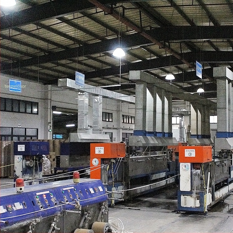 PP csomagoló szalag, sárga, környezetbarát, 12 mm × 1,0 mm × 1300 m, általános csomagoláshoz, fél-automatikus használatra