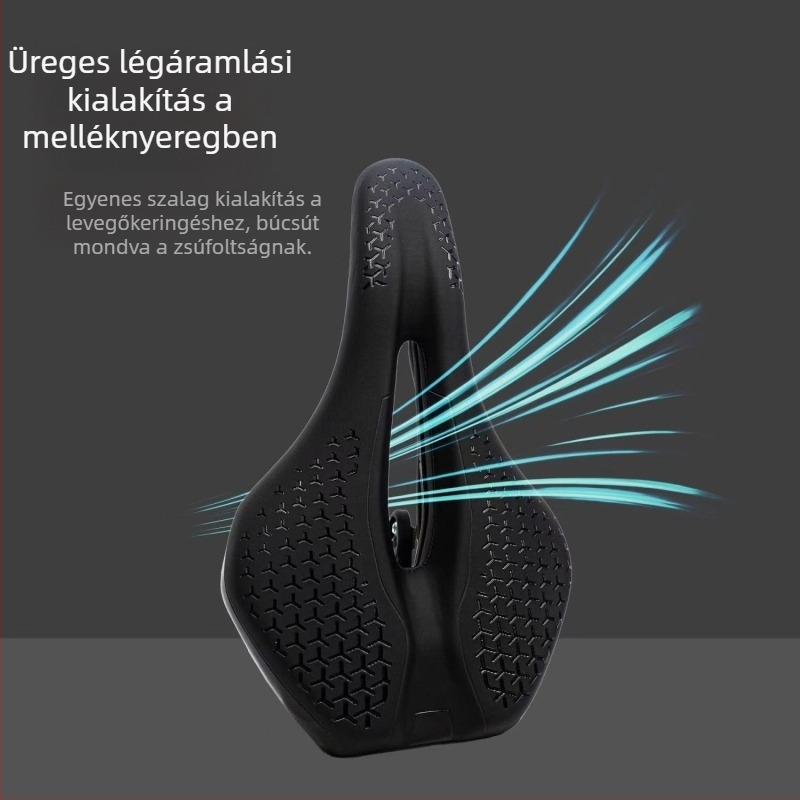Kerékpárnyereg, modell 828, PU csúszásmentes bőr és magas sűrűségű hab, mountain, road és spinning kerékpárokhoz, divatos stílus