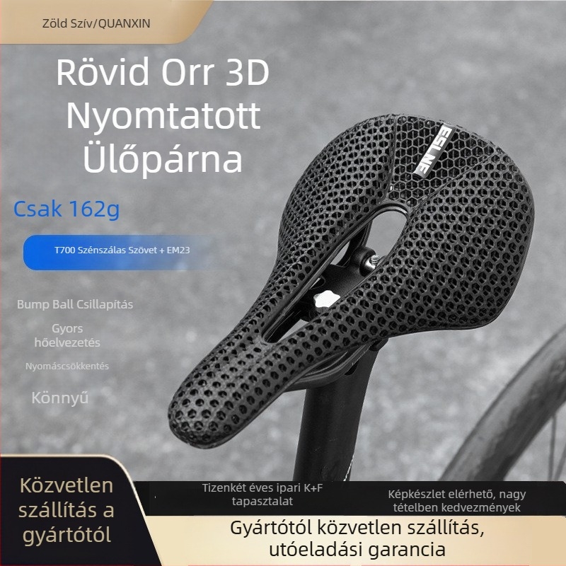 ESLNF kerékpárnyereg szénszálas anyagból, modell 1, hagyományos kerékpárokhoz