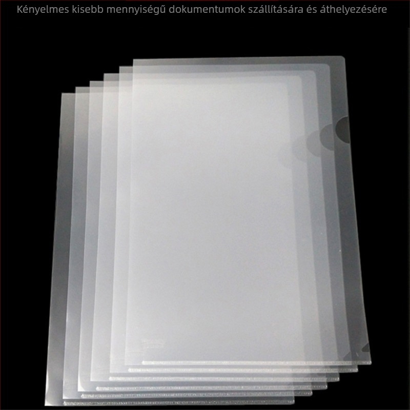 A4L típusú mappa, kétoldalas fájl-készlet, átlátszó mûanyag dokumentum-zseb, egyoldalas betét