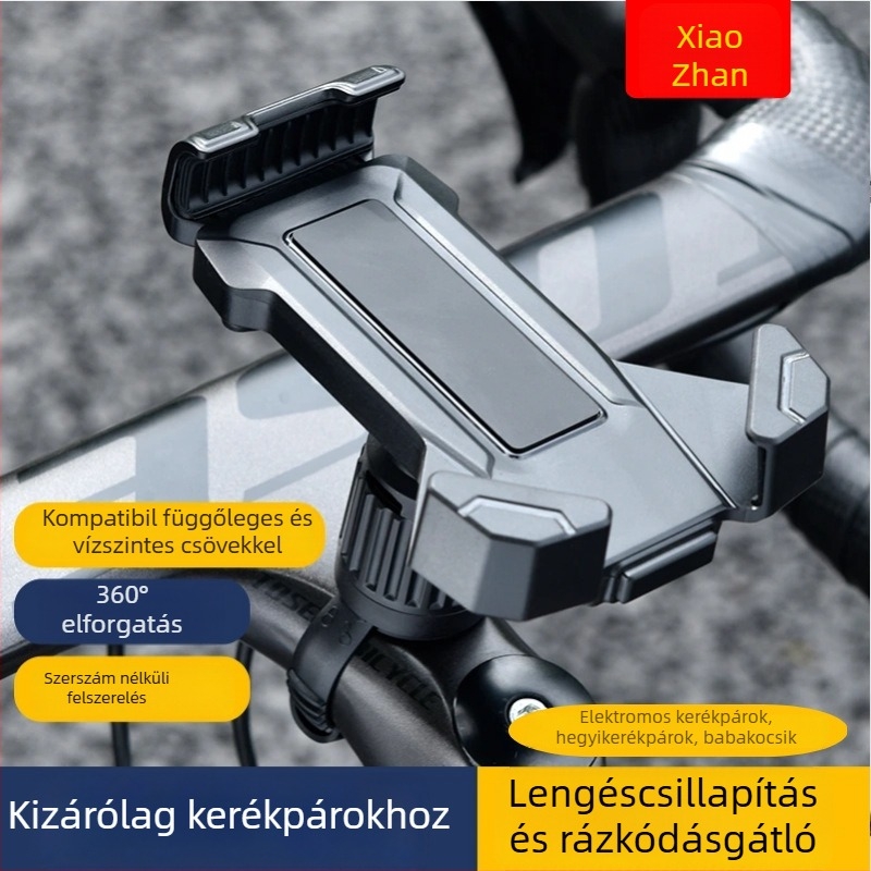 Telefontartó kerékpárhoz és elektromos kerékpárhoz, kormányra szerelve, navigációhoz – futároknak hegyi és országúti útvonalakhoz