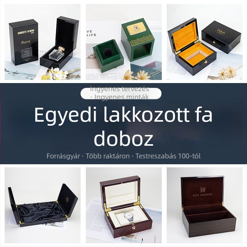 Paint Box XS – Fa alapanyagú parfümdoboz EVA béléssel, ezüst forró nyomtatás és logó nyomtatás lehetősége