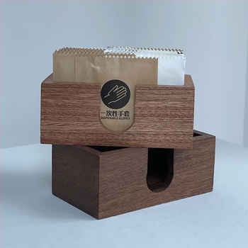 Fából készült kesztyűtartó doboz A-83 – Modern minimalist szervező a nappaliba, étterembe, konyhába, az asztalra