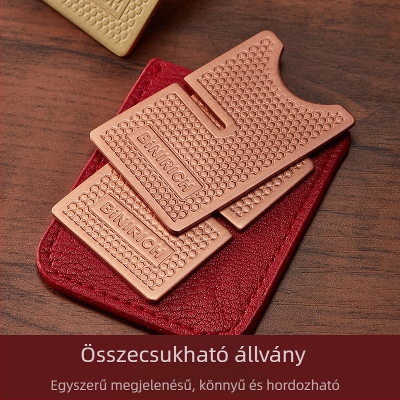 Leválasztható fém szivartartó — mini hordozható, ajándékdobozzal
