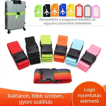 Állítható poggyászszalag repülőgép mintával és hőtranszferrel készült szövött szalag