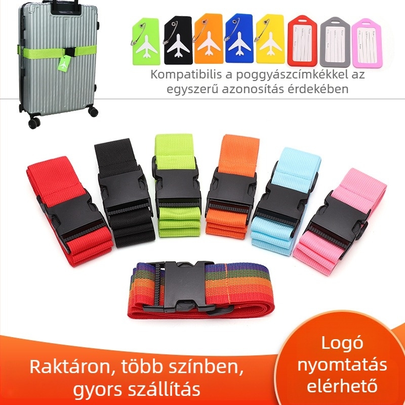 Állítható poggyászszalag repülőgép mintával és hőtranszferrel készült szövött szalag