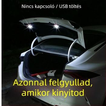 Indukciós LED világítás csomagtartóhoz elektromos robogó/motorkerékpárhoz (Anyag: PC; Feszültség: 5V)