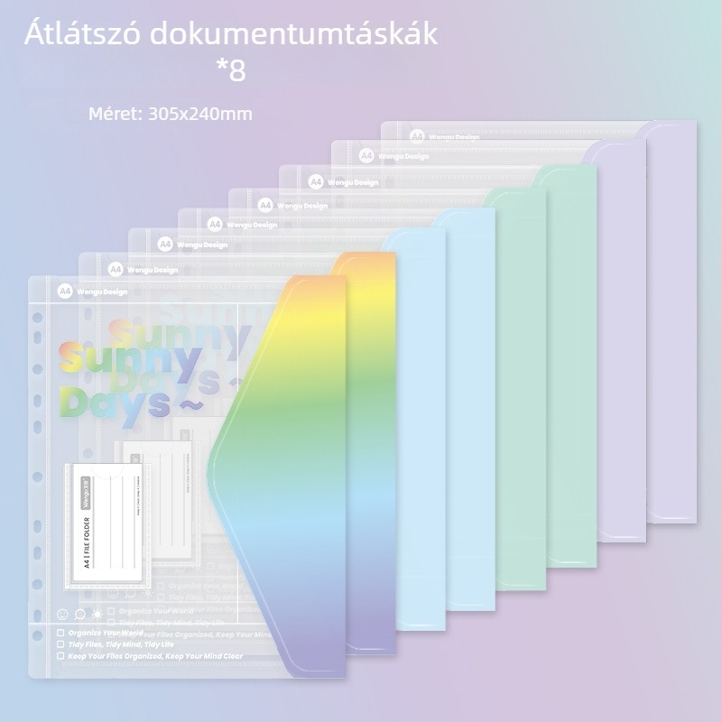 Wengu Hysn005 PP Egyszeres csíptetős tároló mappa