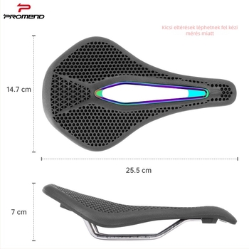 Promend SD-577 Mountain bike nyereg – gumi, nylon és krómozott ív