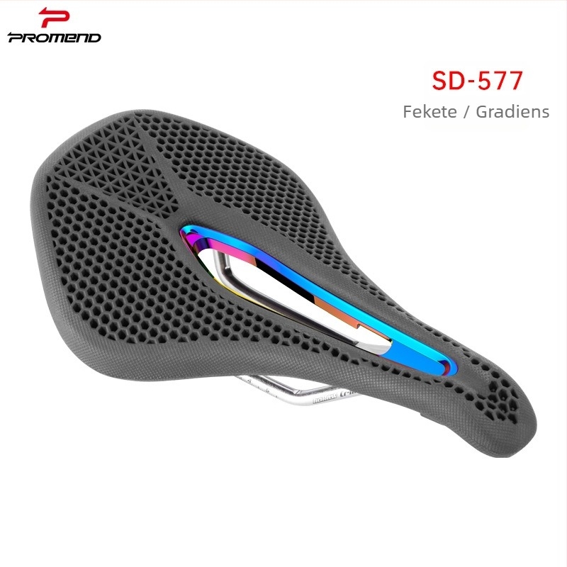 Promend SD-577 Mountain bike nyereg – gumi, nylon és krómozott ív