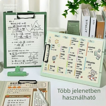 A4-es függőleges clipboard mappa habos párnával – írásfelület irodai és diák dokumentumok