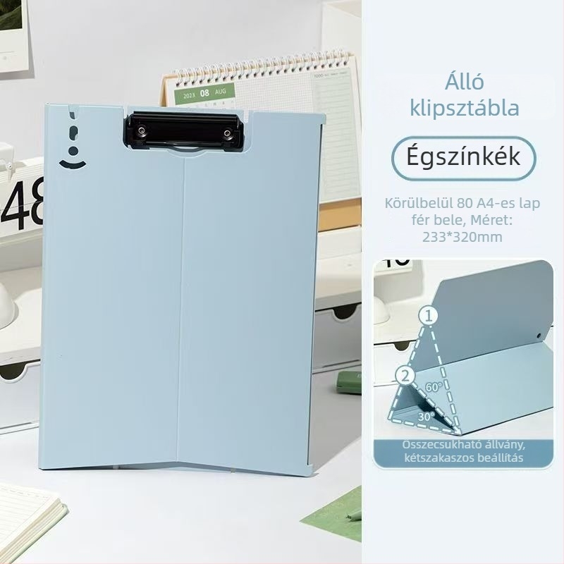A4-es függőleges clipboard mappa habos párnával – írásfelület irodai és diák dokumentumok