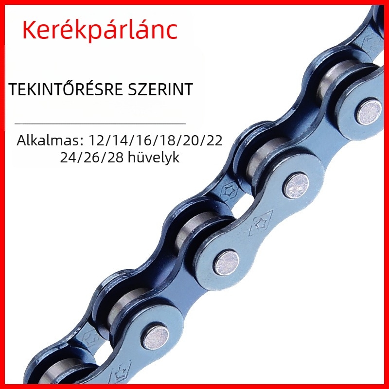 Red Star kerékpárlánc, egysebességes, acél, 1,4 m hosszú, 114 láncszem