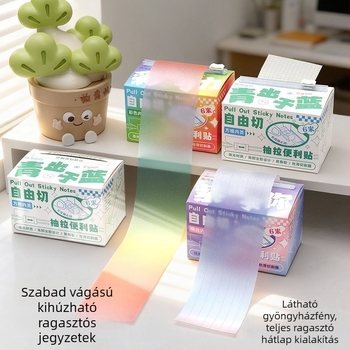 Zi yi Kihúzható ragasztós jegyzetek, 6 belső oldal, alapcsomagolás