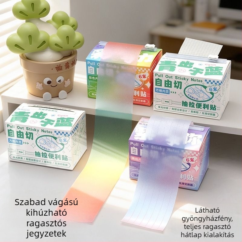Zi yi Kihúzható ragasztós jegyzetek, 6 belső oldal, alapcsomagolás