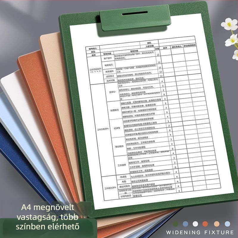 Klipboard egyetlen erős fém klippel és írófelülettel dokumentumokhoz