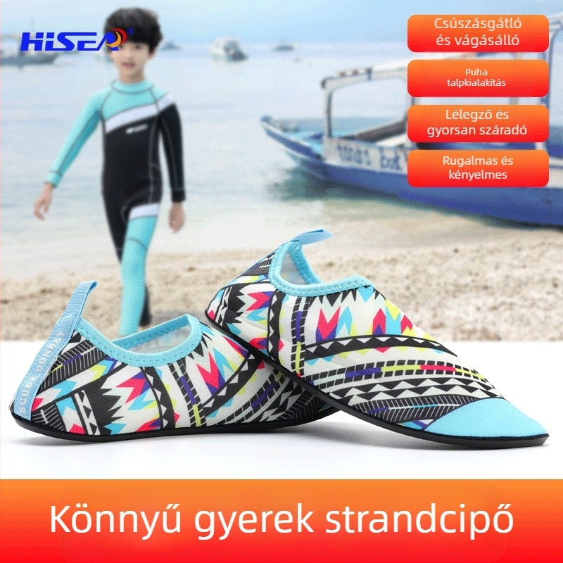 HISEA Snorkelző vízcipő, gyorsan száradó, uniszex, csúszásmentes, vágásbiztos, merüléshez és strandoláshoz