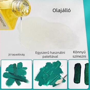 Olaj- és akrilfestéshez vásznatábla, 280 g/m² pamutvászon, négyzet alakú, vékony és hordozható