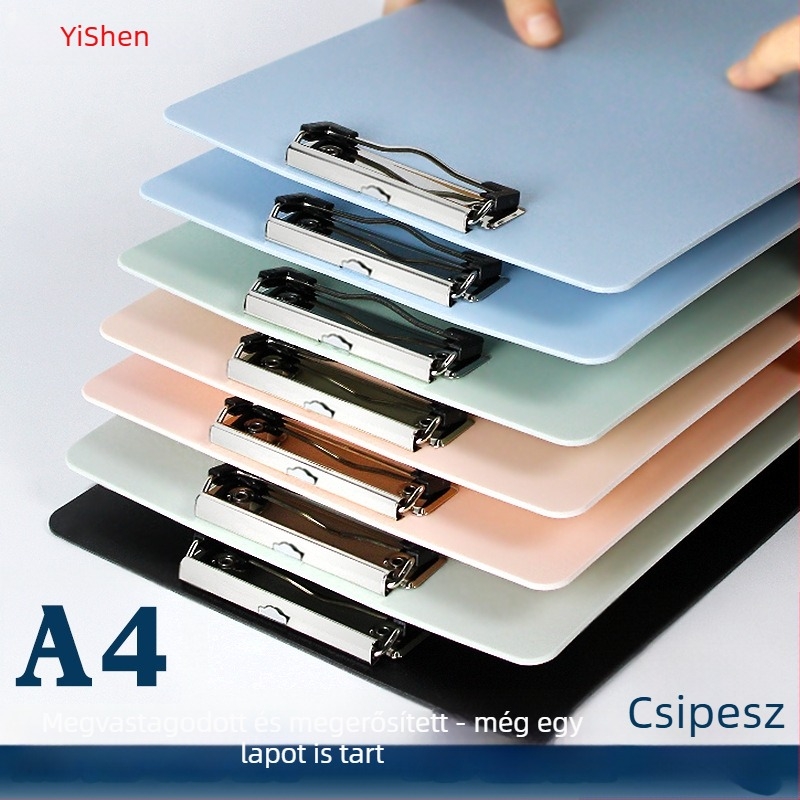 Yishen 996 műanyag klipszlap, A4/A5 kompatibilitás, lemezvastagság 2,3 mm, egyklipszes