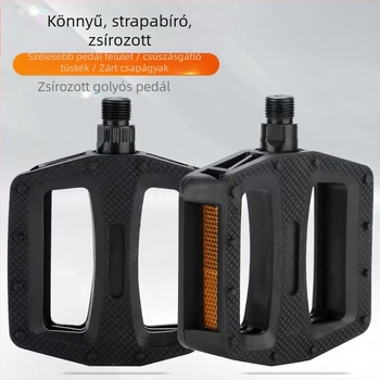 CUAKEX kerékpárpedálok 601 dupla csapágyas, műanyag, mountain bike-hez, elektromos kerékpárhoz és babakocsira