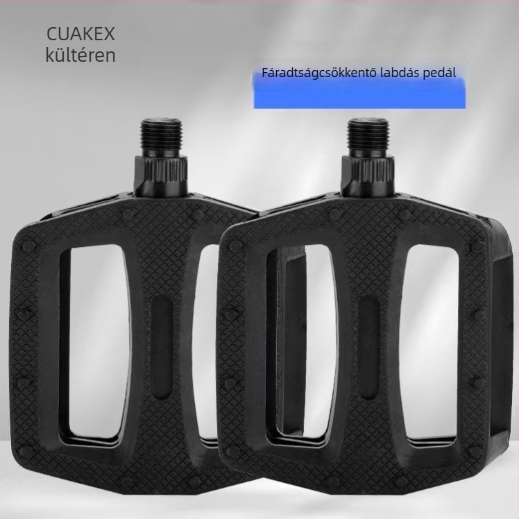 CUAKEX kerékpárpedálok 601 dupla csapágyas, műanyag, mountain bike-hez, elektromos kerékpárhoz és babakocsira