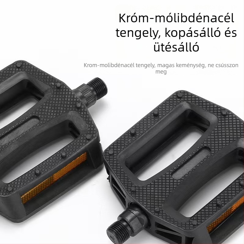 CUAKEX kerékpárpedálok 601 dupla csapágyas, műanyag, mountain bike-hez, elektromos kerékpárhoz és babakocsira