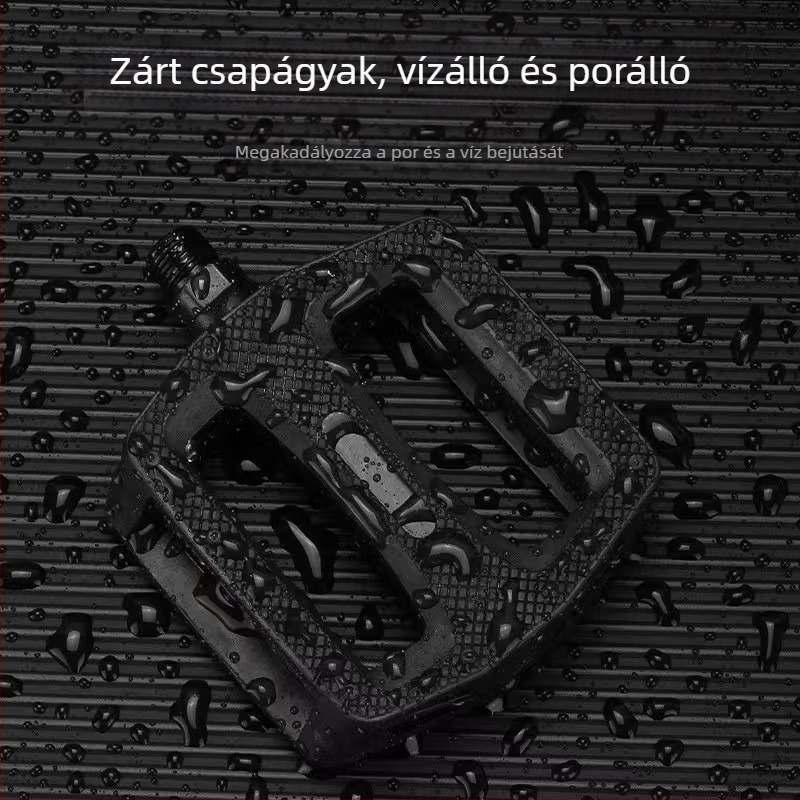 CUAKEX kerékpárpedálok 601 dupla csapágyas, műanyag, mountain bike-hez, elektromos kerékpárhoz és babakocsira